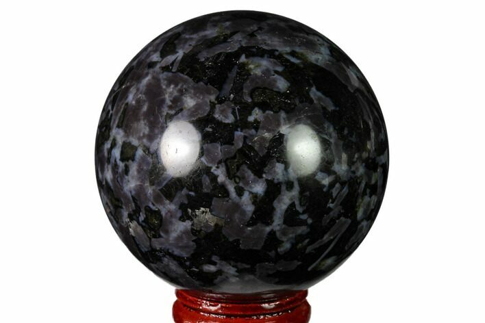 Polished, Indigo Gabbro Sphere - Madagascar #163337